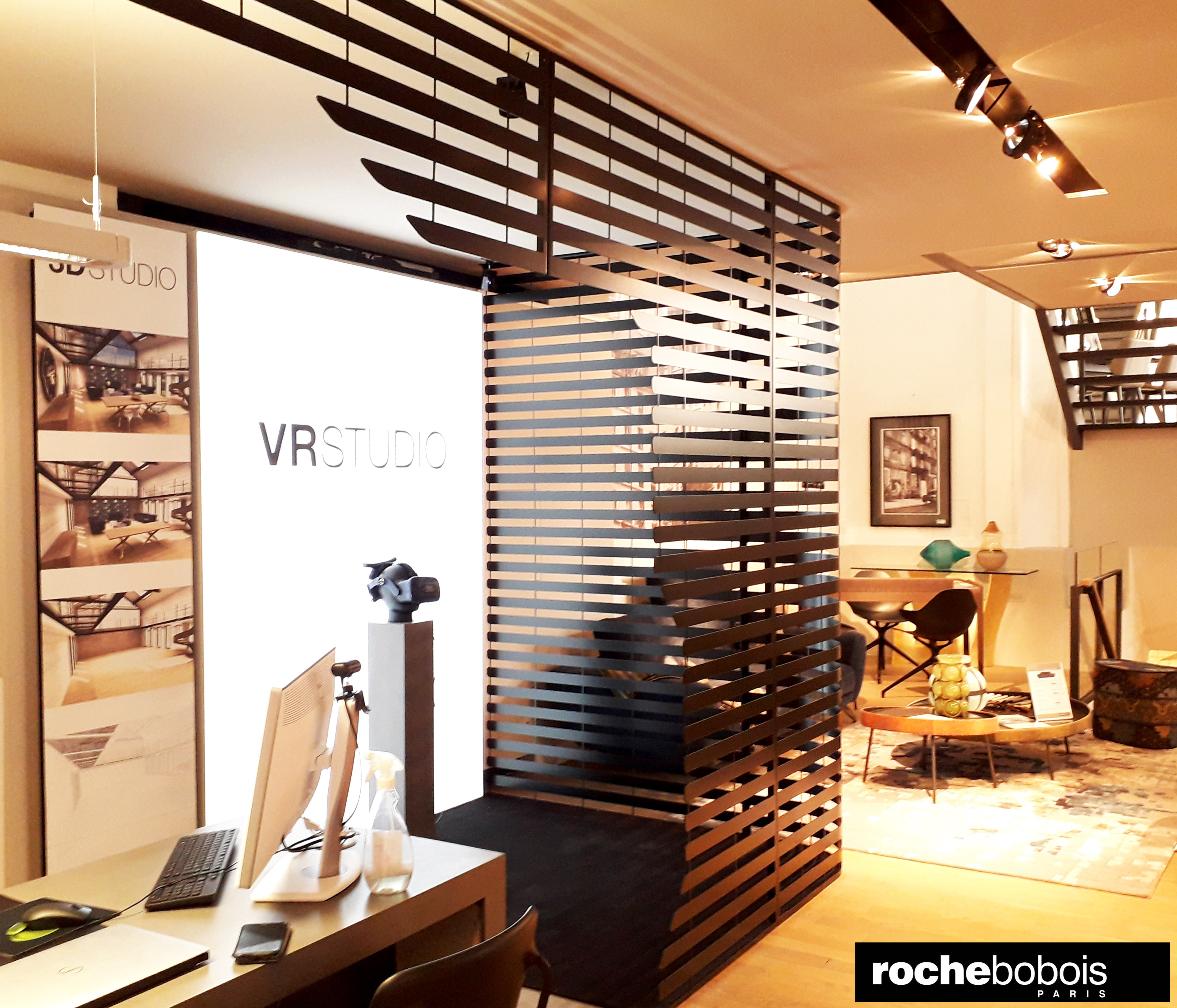 Studio de réalité virtuelle conçu et réalisé pour Roche Bebois